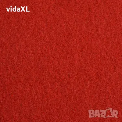 vidaXL Изложбен килим, 1x12 м, червен, снимка 2 - Килими - 48514190