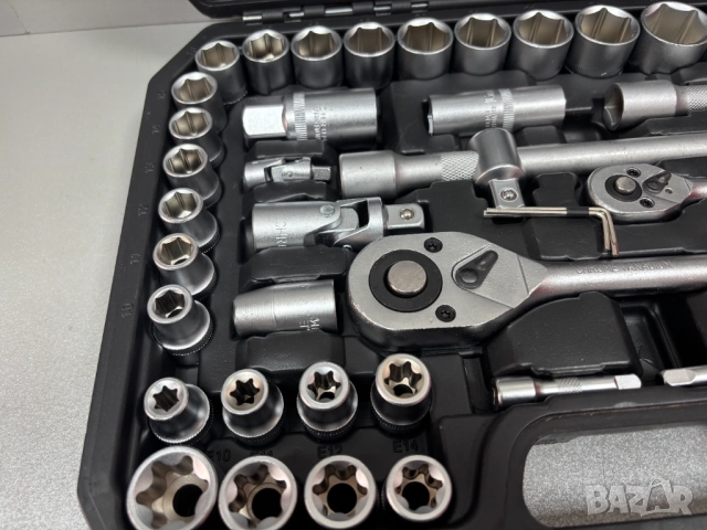 НОВ! Професионален комплект/Гедоре TOOLS 108 Части, снимка 4 - Гедорета - 52802780