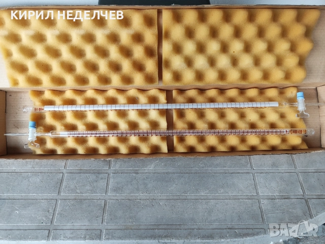 Бюрети Мор-Шелбах прав кран  100 мл, снимка 2 - Лаборатория - 52685291