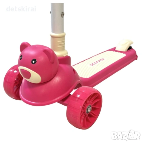 Сгъваема музикална тротинетка мече, снимка 6 - Скутери и тротинетки - 54056825