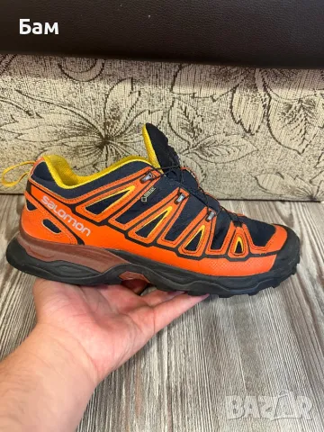 Оригинални мъжки туристически маратонки Salomon Gore Tex X-Ultra размер 45,5 , снимка 2 - Маратонки - 47144484