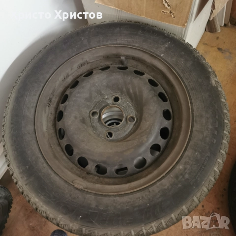 Метални джанти 14 инча, 4х100, 4бр,с тасове и гуми, снимка 4 - Гуми и джанти - 52210155