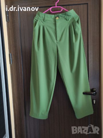 летен зелен панталон Stradivarius , снимка 1 - Панталони - 45060711
