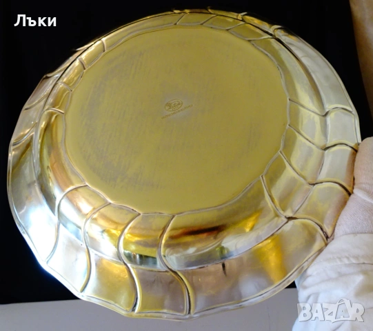 Бронзова фруктиера 33 см.,Hutschenreuther,печат. , снимка 2 - Антикварни и старинни предмети - 53357089