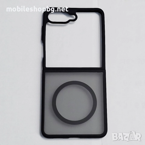 Samsung Galaxy Z Flip 7 кейс MagSafe матов с черен ринг и борд , снимка 2 - Калъфи, кейсове - 52653347