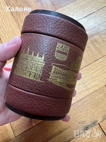 Кожена кутия за декорация или съхранение