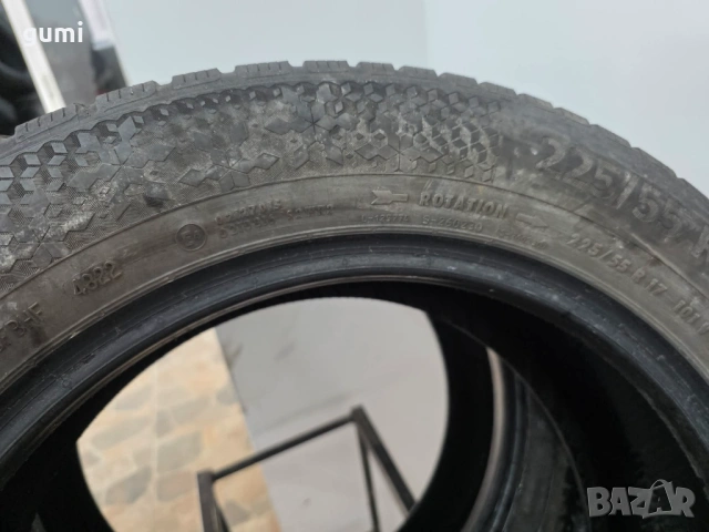 2бр зимни гуми 225/55/17 CONTINENTAL L05037 , снимка 4 - Гуми и джанти - 53632477