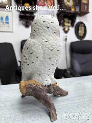 Порцеланова фигура сова Royal Dux №7899, снимка 3 - Антикварни и старинни предмети - 53648583
