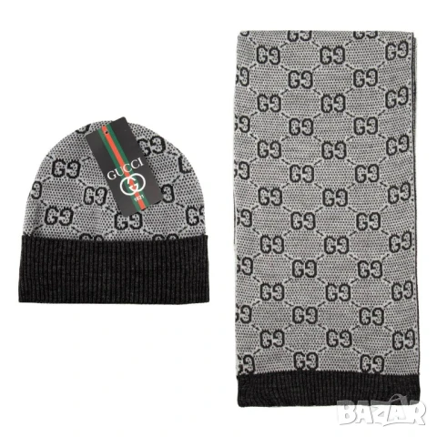 шапка и шал gucci louis vuitton nikr hugo boss , снимка 10 - Шапки - 51404182