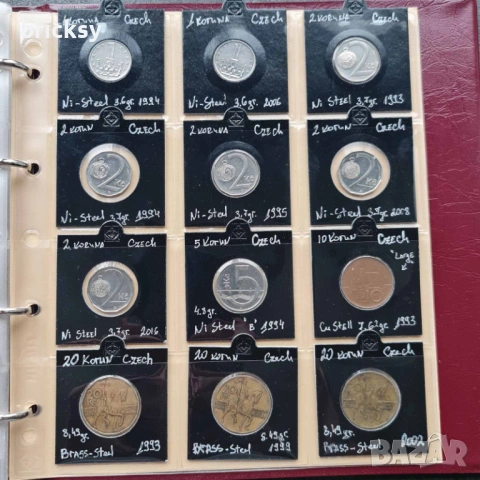 Колекция 180 бр монети в албум KaBe - Европа, Русия и др, снимка 10 - Нумизматика и бонистика - 53234440