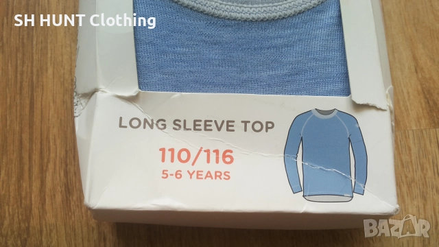 Pierre Robert Kids Thermo 100% Merino Wool размер 5-6 г / 110 - 116 см детска термо блуза - 1595, снимка 4 - Детски Блузи и туники - 52655173