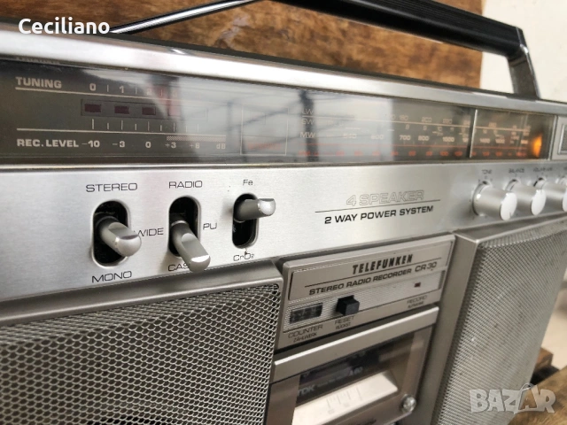 Радиокасетофон Telefinken cr-30, снимка 8 - Радиокасетофони, транзистори - 54149341