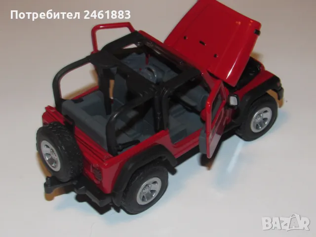 1/32 SIKU JEEP WRANGLER метална количка за колекционери , снимка 2 - Колекции - 48668545