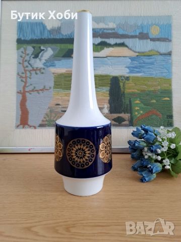 Бяла порцеланова ваза Бавария,  Heinrich