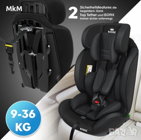 Столчето за кола KIDIZ® Sportsline което расте заедно с вашето дете , снимка 10 - Столчета за кола и колело - 53668663