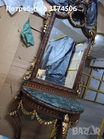 Конзола с огледало внос от Гърция , снимка 11 - Огледала - 52893361