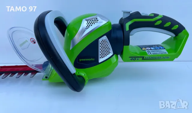GREENWORKS 22637T - Акумулаторен храсторез за жив плет 40V , снимка 2 - Градинска техника - 50268718