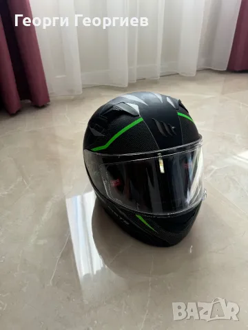 Мото каска MTHELMETS KRE SV INTREPID MATT GREEN, снимка 5 - Аксесоари и консумативи - 50297388