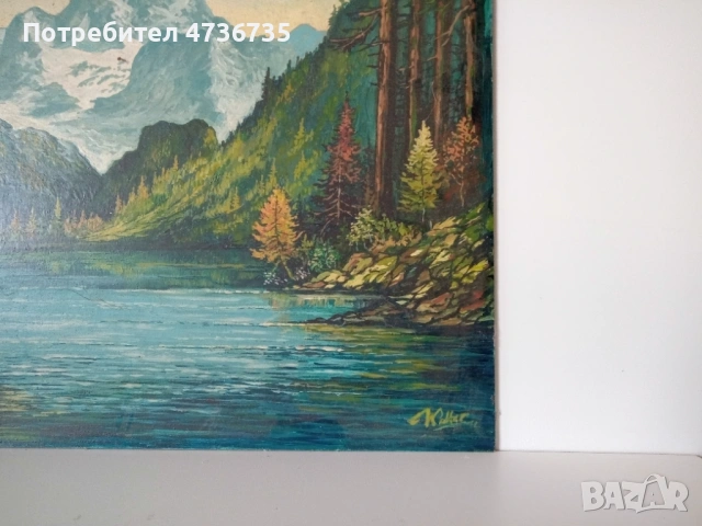 Картина масло върху фазер 