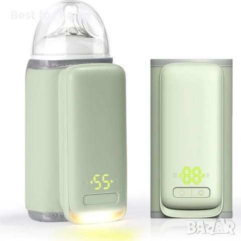 Безжичен преносим нагревател за бебешки шишета постоянна температура, акумулаторна USB батерия, снимка 3 - Стерилизатори - 52178591
