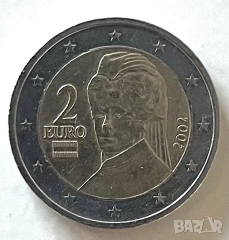 2 Euro 2002, Austria , снимка 2 - Нумизматика и бонистика - 53821044