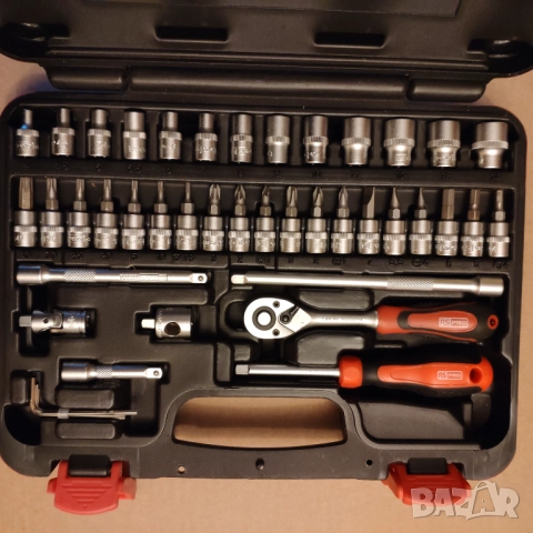 RS PRO гидория гедоре 1/4 drive 42части качествени вложки камъни комплект, снимка 4 - Гедорета - 52914874