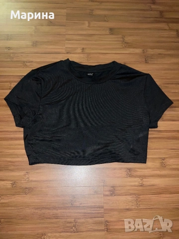 черна къса риза за жени