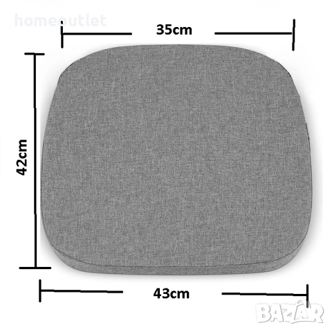 ПРОМОЦИЯ Възглавница за стол в сиво СИЛИКОНОВА СЕДАЛКА SUPTEMPO (X00169V00N), снимка 6 - Възглавници - 53721097