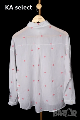 Риза с розова бродерия, снимка 2 - Ризи - 51453116