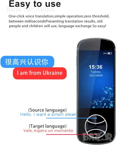 Преводач гласов НОВ модел с изкуствен интелект- 137 езика, снимка 4 - Други - 49331577