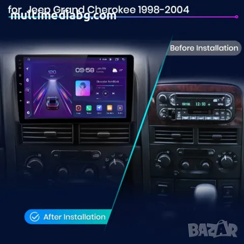 Jeep Grand Cherokee 1998-2004 Мултимедия Навигация Android, снимка 2 - Аксесоари и консумативи - 50067880