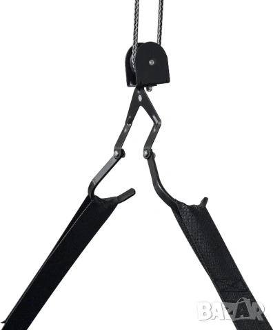 Стойка с куки MENABO Garage Lift за таван, за съхранение на автобокс колело велосипед, до 30кг, снимка 4 - Аксесоари и консумативи - 53969129