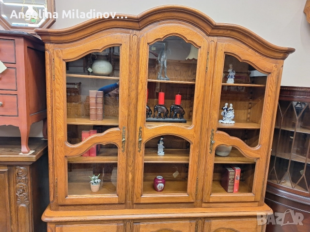 Винтидж трапезен бюфет дъб масив , снимка 2 - Бюфети - 52584040