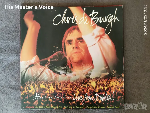 Chris De Burgh – High On Emotion Live From Dublin! 1990, снимка 1 - Грамофонни плочи - 48217379