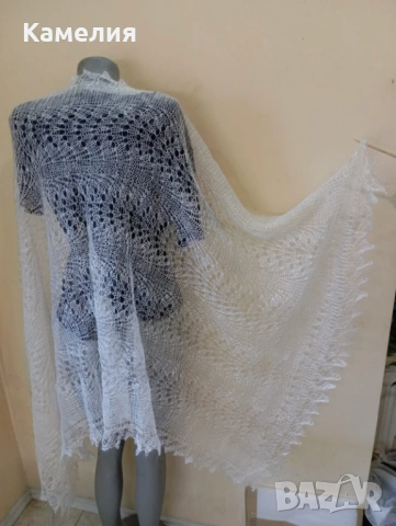 Шал от кози пух 