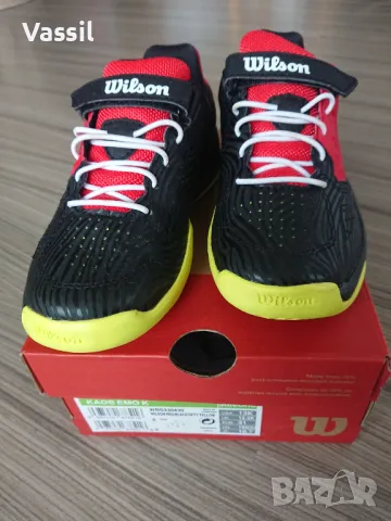 Wilson Tennis маратоники за тенис Kaos Emo K Juniors, снимка 2 - Детски маратонки - 48473923