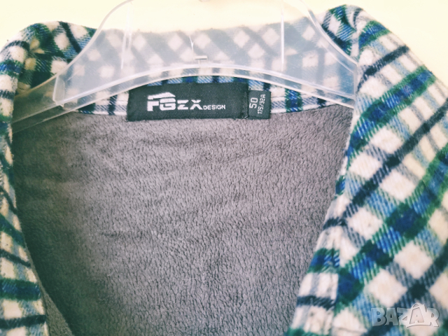 FGZX Flannel Fleece Treking Shirt / XS-S* / топла мъжка поларена карирана риза / състояние: ново, снимка 5 - Ризи - 44956564