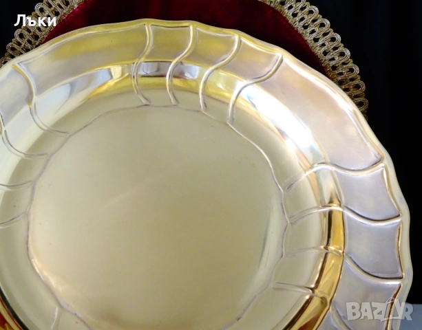 Бронзова фруктиера 33 см.,Hutschenreuther,печат. , снимка 6 - Антикварни и старинни предмети - 53357089