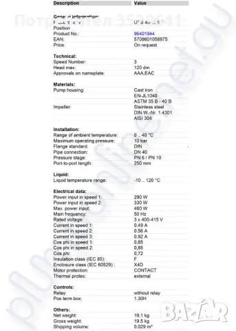 Циркулационна помпа Grundfos, снимка 8 - Водни помпи - 47604263