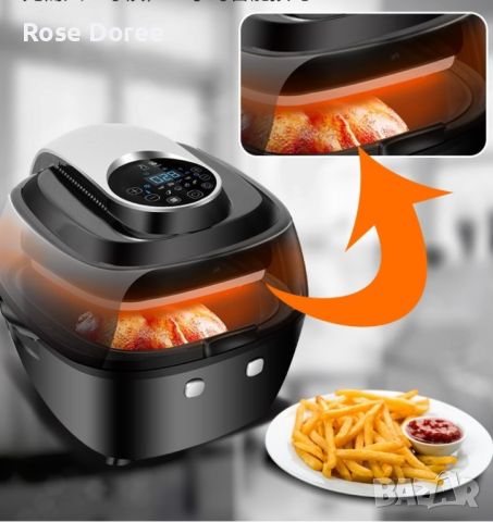 Фритюрник за пържене без мазнина 6.5 л Smart Fries Air Fryer (6.5L), снимка 3 - Фритюрници - 45838068