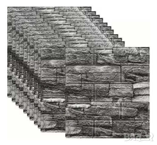 Декоративен 3D тухлен тапет за стени от PE пяна 77х70 см., снимка 13 - Други стоки за дома - 52013200