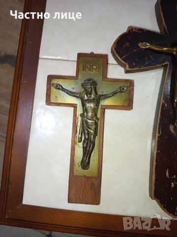 Разпятие/ Кръст за стена, снимка 2 - Антикварни и старинни предмети - 54182675