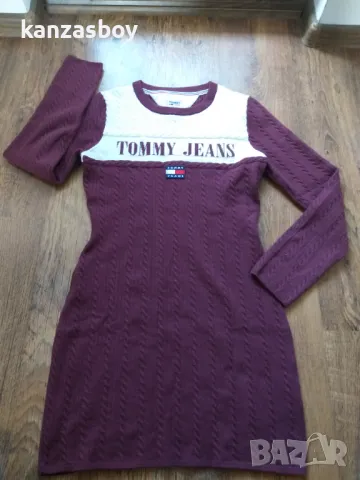 tommy jeans strickkleid archive - страхотна рокля Л, снимка 6 - Рокли - 48324551