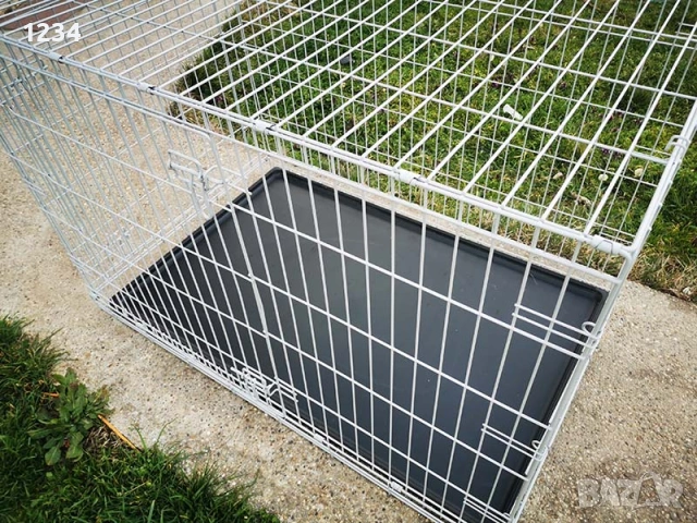 120x77x82cм XXL голяма метална сгъваема клетка за куче за транспорт или стационар, снимка 9 - За кучета - 53884264