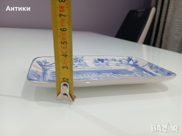 Порцеланова стара маркирана чинийка, снимка 5 - Чинии - 52496195