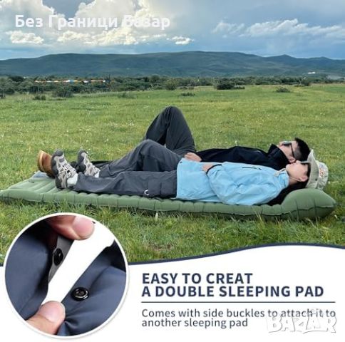 Нова надуваема постелка матрак легло за къмпинг палатка туризъм, снимка 4 - Надуваеми легла - 45509431