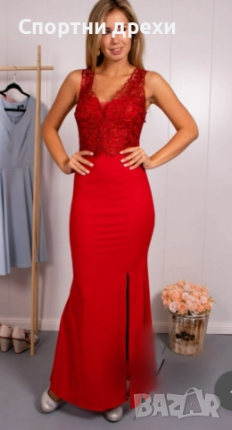 прекрсни дълги дамски рокли с богата дантела в няколко цвята на промоционална цена, снимка 2 - Рокли - 52440196