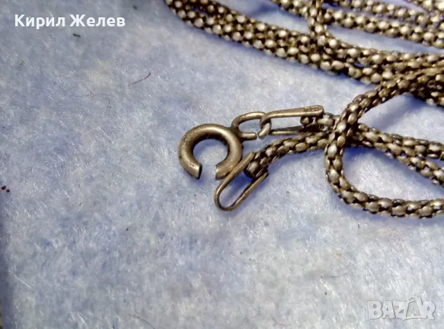 ФЛОРАЛЕН СРЕБЪРЕН МЕДАЛЬОН сФИНА СРЕБЪРНА ВЕРИЖКА СРЕБРО 925 с НУЖДА от РЕМОНТ на ЗАКОПЧАЛКАТА 49776, снимка 3 - Колиета, медальони, синджири - 50421443