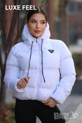 Дамски Зимни Якета с Камъни ⚜️Prada, снимка 9 - Якета - 52564541