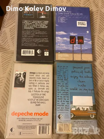 Depeche Mode Колекция VHS Видео касети., снимка 2 - Други музикални жанрове - 47393088